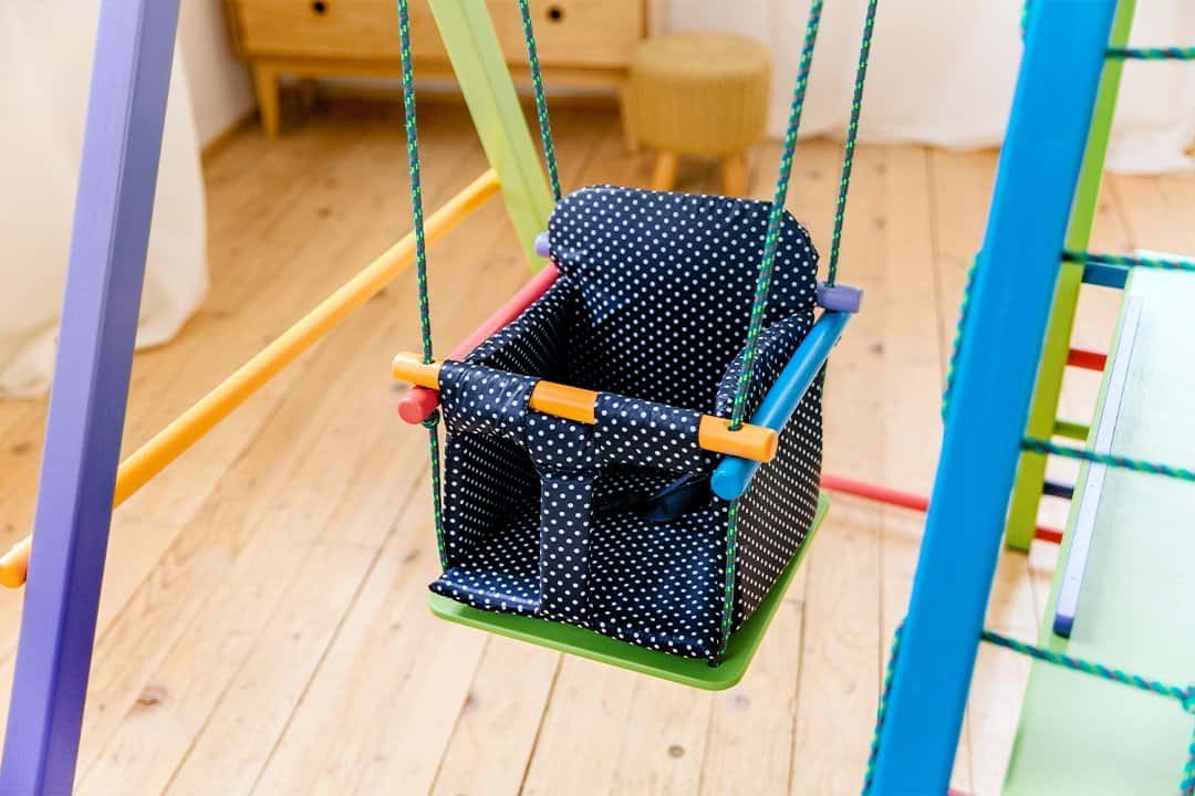 Kids Indoor Playground Ez Play Panda EZPlaytoys Panda Swing Insert — Indoor Kids Swing