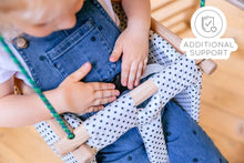 Load image into Gallery viewer, EZPlayToys Panda Swing Insert provides additional safety features and support for babies and toddlers