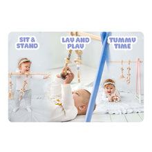 Load image into Gallery viewer, EZPlayToys Bonobo Premium Baby Gym offers sit and standing positions, lay and play, and tummy time for infants and babies