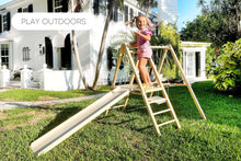 Load image into Gallery viewer, EZPlayToys Panda Playground Toddler Jungle Gym setup outside for outdoor play, safe and durable