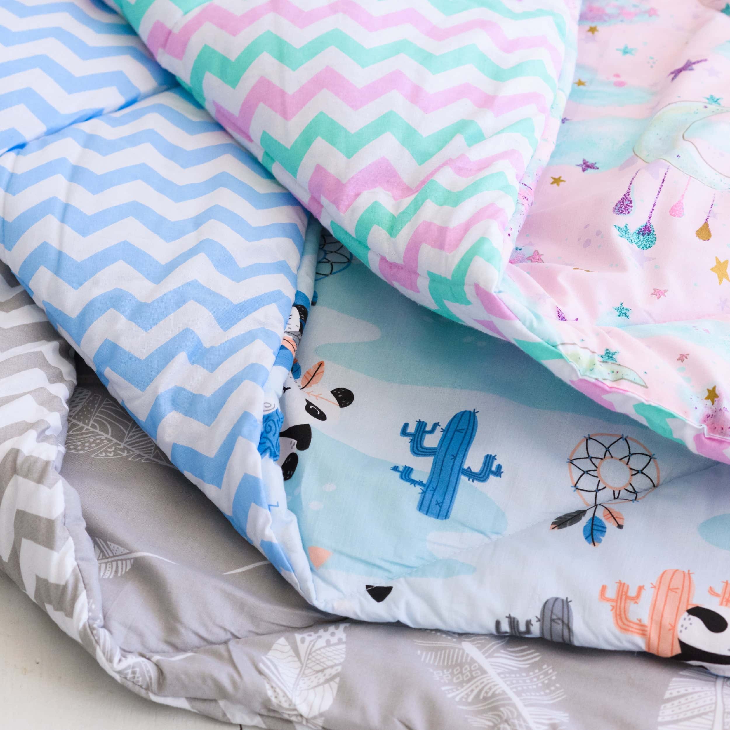 プレイマット NORTH America 海外 EZPlaytoys | Reversible Baby Play Mat for Floor Comfort & Fun