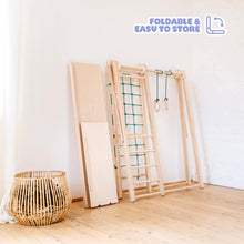 Load image into Gallery viewer, EZPlayToys Panda Playground Toddler Jungle Gym is easily stored by fast and easy disassembly and flat storage