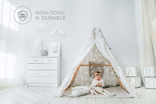Load image into Gallery viewer, EZPlayToys Panda Teepee Tents are non-toxic and durable for long lasting enjoyment
