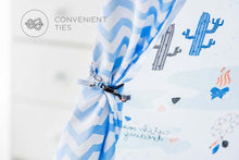 Load image into Gallery viewer, EZPlayToys Panda Teepee Tents featuring convenient ties to hold door and windows open

