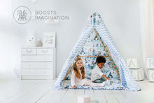 Load image into Gallery viewer, EZPlayToys Panda Teepee Tents boost imagination in infants and toddlers alike
