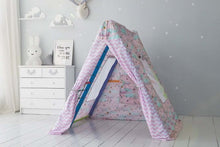 Load image into Gallery viewer, EZPlayToys Panda Teepee Tents rose color
