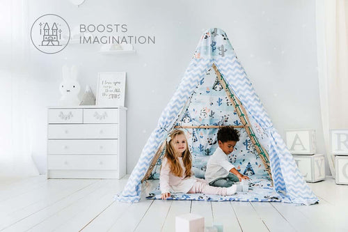 EZPlay Panda Teepee Tents - EZPlay Indoor Playgrounds